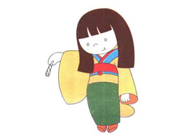 日本娃娃兒童卡通畫