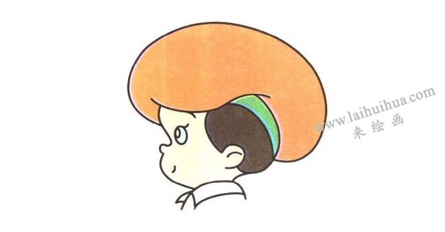 五官；小畫家兒童卡通畫法步驟02