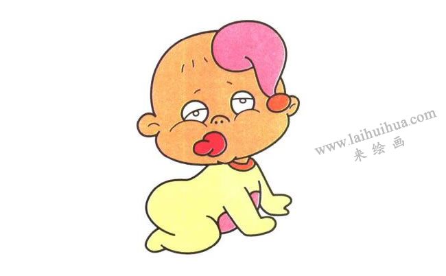 奶嘴娃娃兒童卡通畫