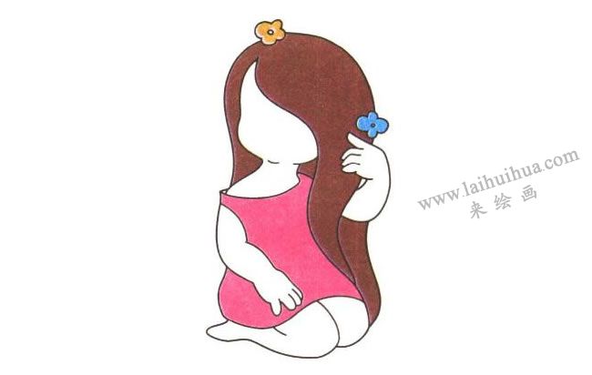 女孩兒的頭發(fā)、裙子