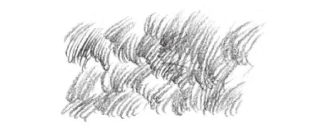 素描短線點(diǎn)提用筆