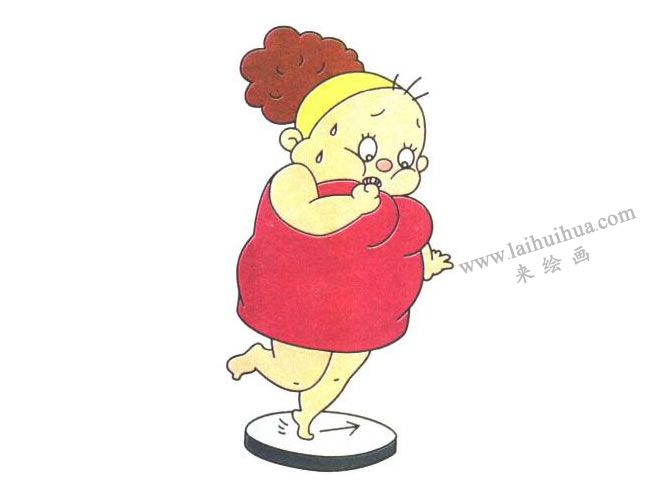 胖阿姨兒童卡通畫