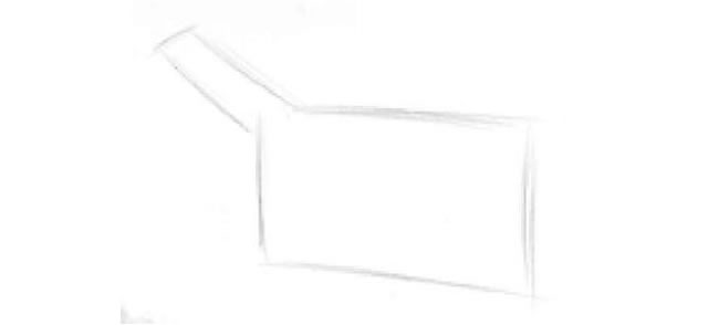 皮包的素描畫法步驟01