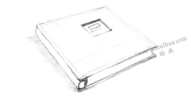 書本的素描畫法步驟03