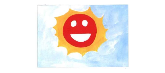 太陽哥哥水粉畫法步驟02