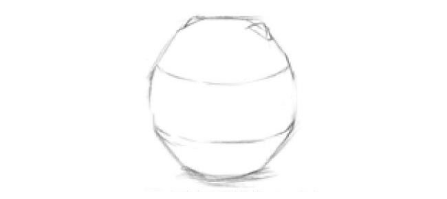 儲蓄罐素描畫法步驟02