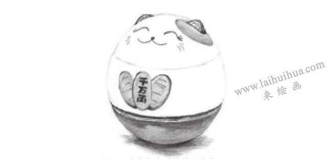 儲蓄罐素描畫法步驟06