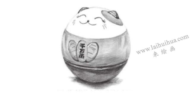 儲蓄罐素描畫法步驟07