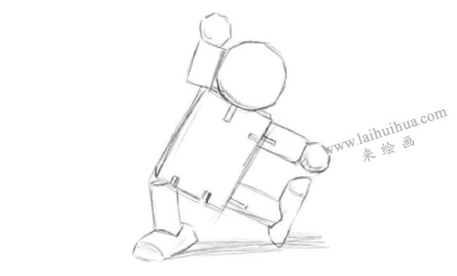 小木偶素描畫法步驟03