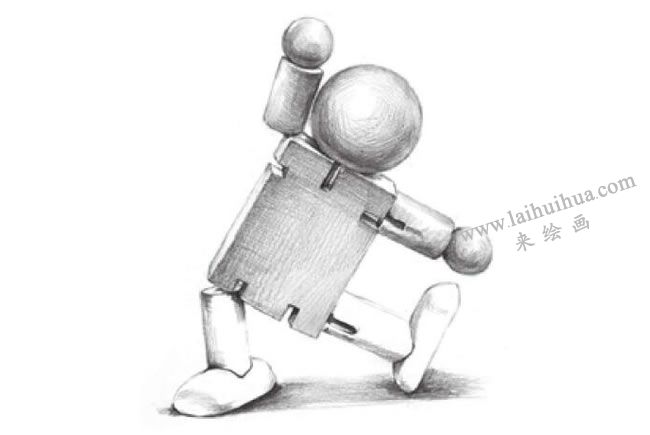 小木偶素描畫法步驟06