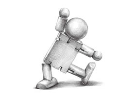 小木偶素描畫法步驟