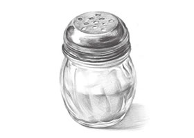 調味瓶素描畫法（一）