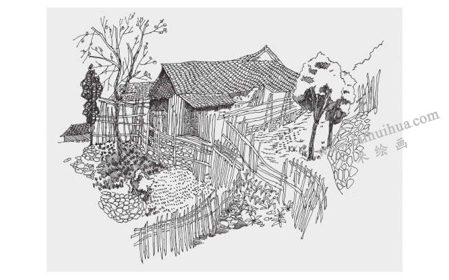 農(nóng)家小院風景速寫
