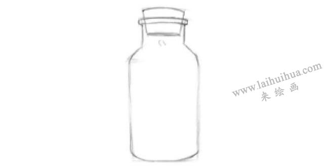 許愿瓶素描畫法步驟02