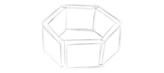 手鐲的素描畫法步驟02
