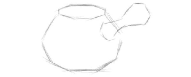 茶壺素描畫法步驟01