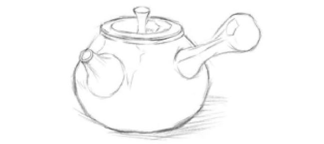 茶壺素描畫法步驟03