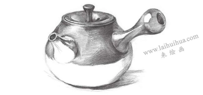 茶壺素描畫法步驟06