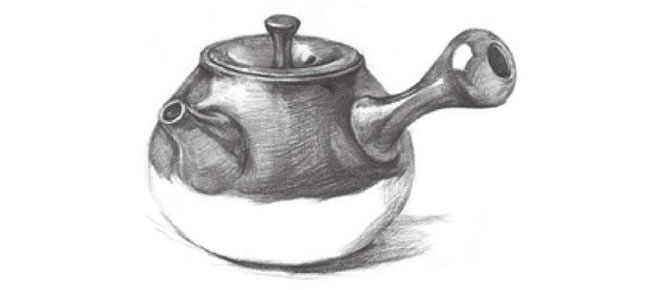 茶壺素描畫法步驟07