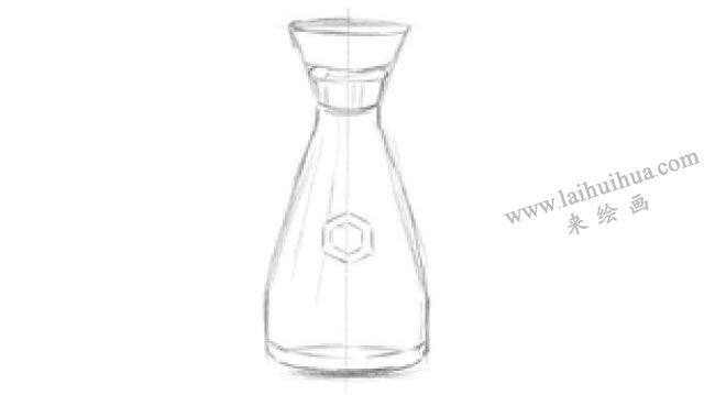 醬油瓶素描畫法步驟02