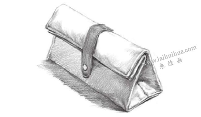 筆袋素描畫(huà)法步驟06