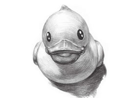 小黃鴨素描畫法步驟