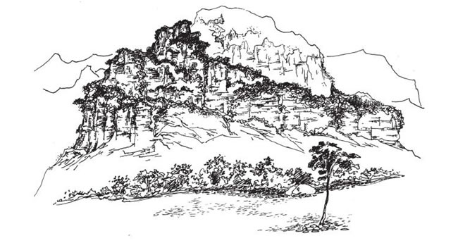山的速寫(xiě)畫(huà)法