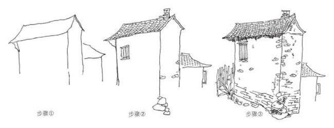 房屋的速寫畫法淺析