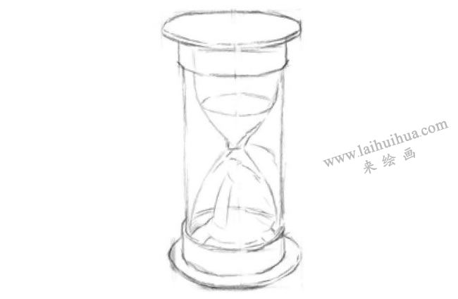 時(shí)間沙漏素描畫(huà)法步驟圖解03
