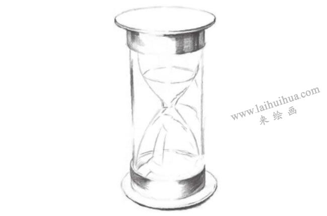 時(shí)間沙漏素描畫(huà)法步驟圖解04