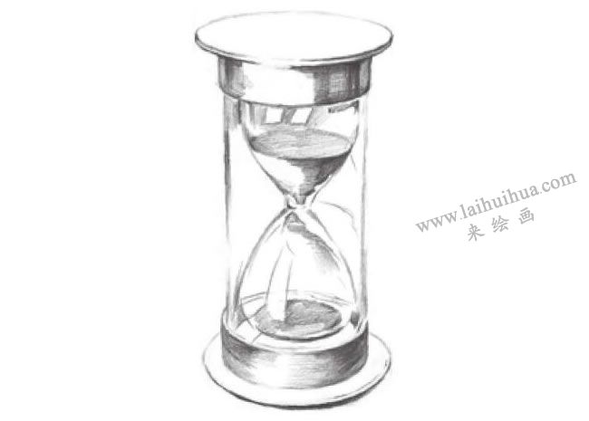 時(shí)間沙漏素描畫(huà)法步驟圖解05
