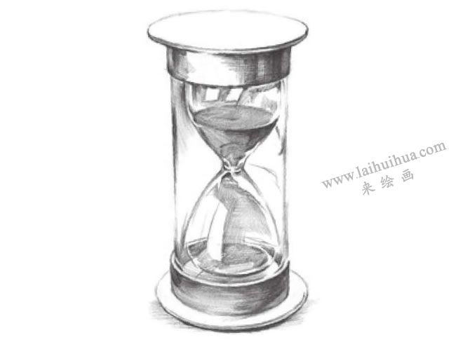 時(shí)間沙漏素描畫(huà)法步驟圖解06