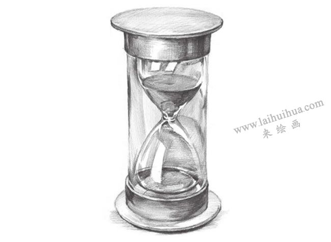 時(shí)間沙漏素描畫(huà)
