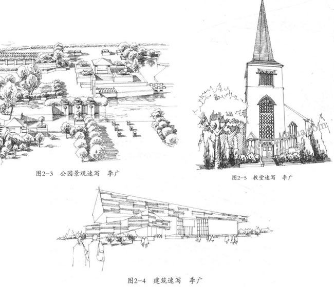 建筑速寫構圖基本原理