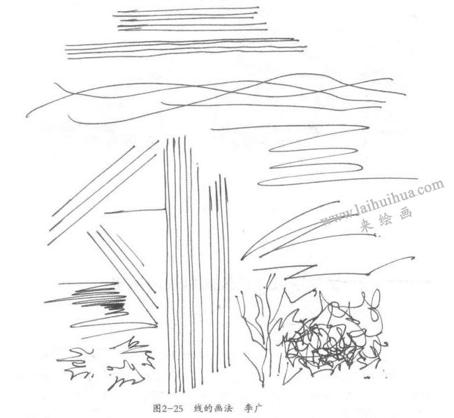 建筑速寫線的畫法