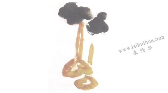 葫蘆兒童水墨畫法步驟04