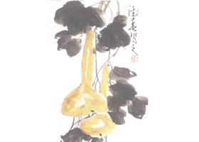 葫蘆兒童水墨畫法（一）