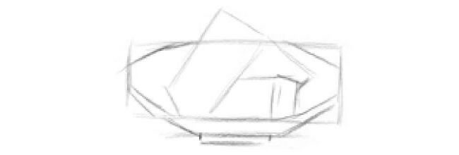 點心的素描畫法步驟02