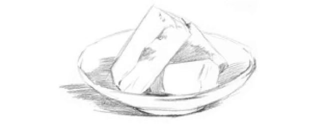 點心的素描畫法步驟04