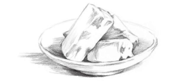 點心的素描畫法步驟05