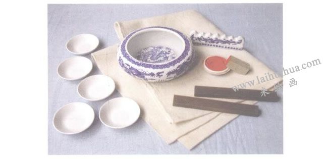 兒童水墨畫調(diào)色碟