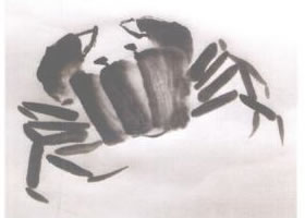 螃蟹兒童國(guó)畫（二）