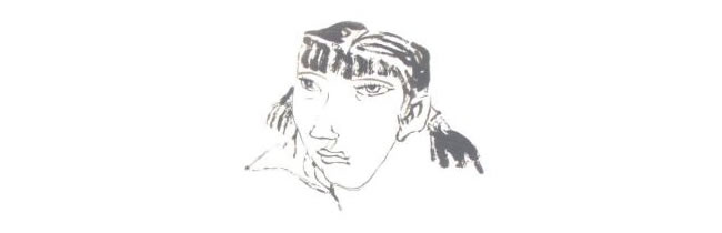 勾染法畫人物兒童水墨畫法步驟01