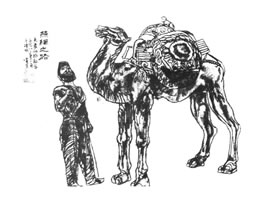 線描人物畫（生態(tài)效應(yīng)）法