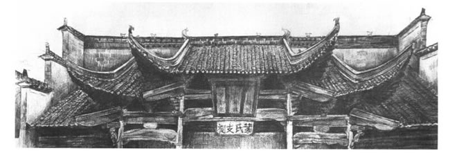 屋頂素描畫法