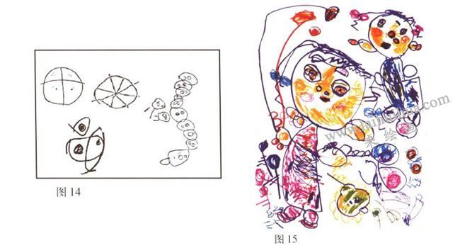 物象的表現(xiàn)較為簡(jiǎn)約、概括的兒童畫