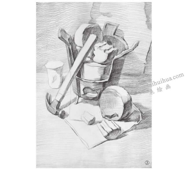 灶具素描畫法步驟03