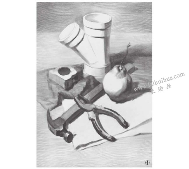 工具的素描畫法步驟04