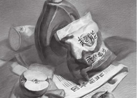 洗潔用品組合素描畫法