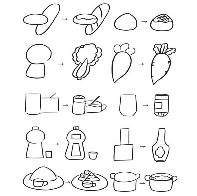 食品簡筆畫